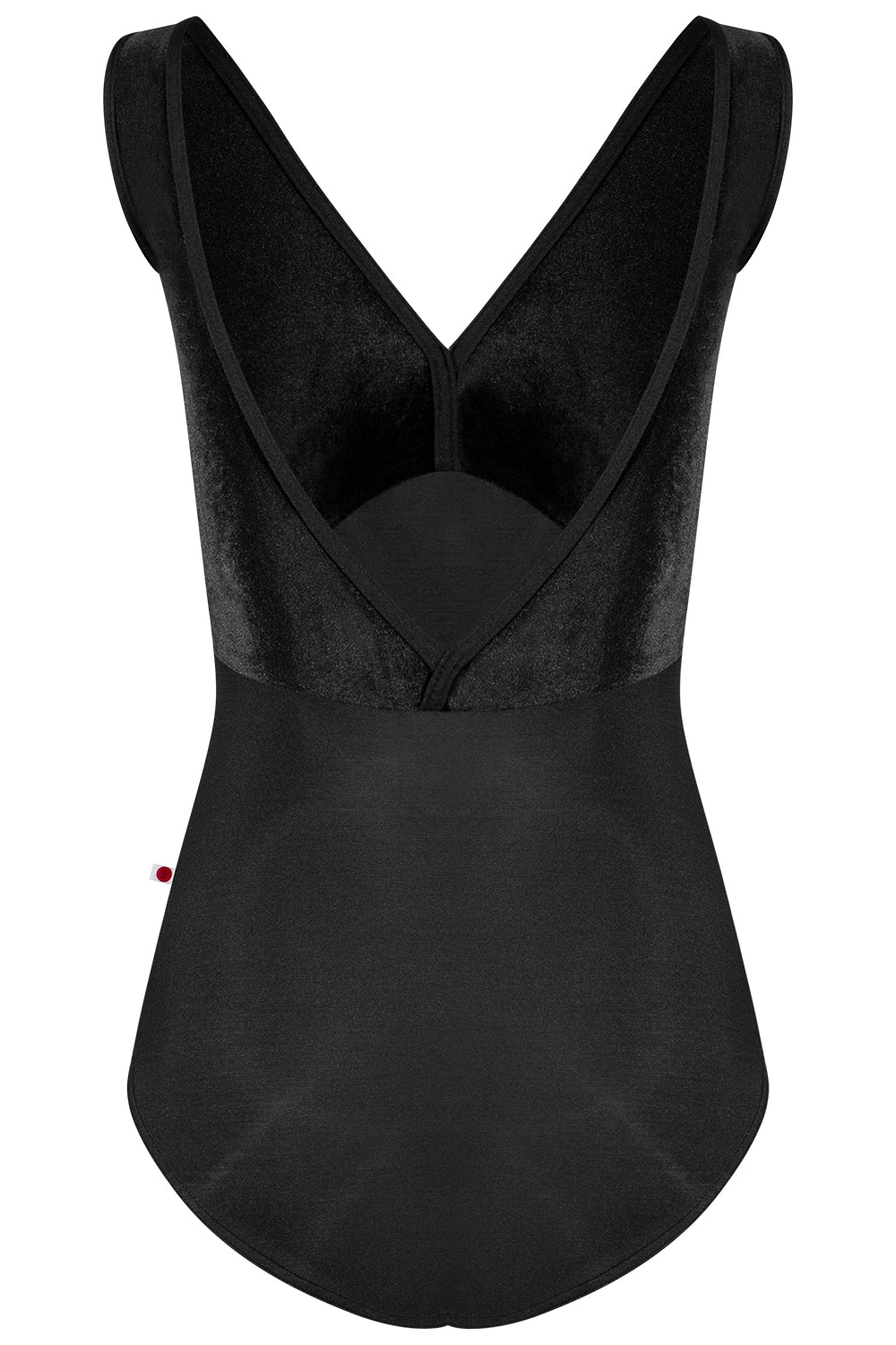 Alicia leotard in N-Black body color with V-Black top color and N-Black trim color