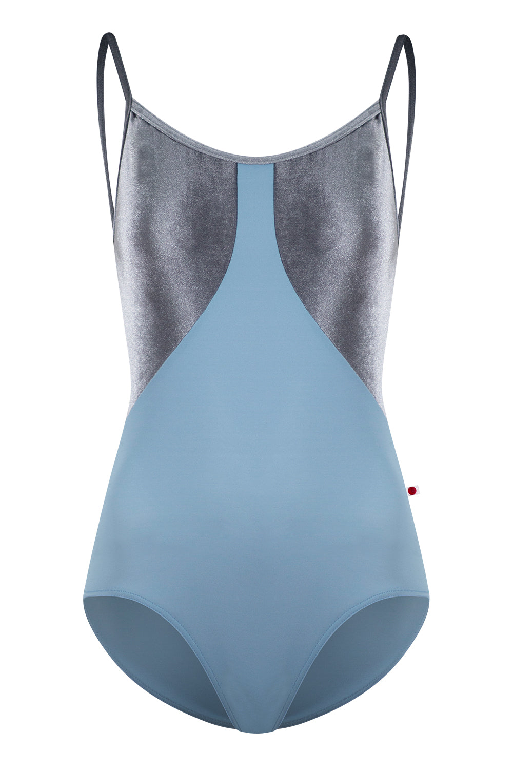 Amanda leotard in T-Bluegrey body color with V-Steel top & trim color