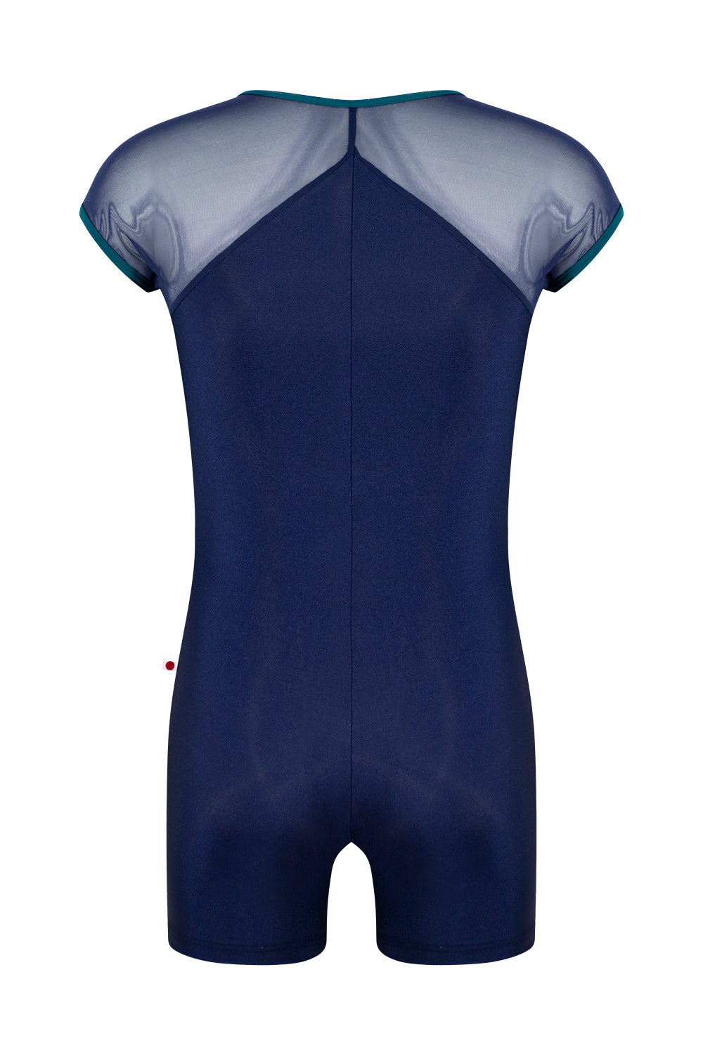 Daniil semi-unitard in N-Dark Blue body color with Mesh Dark Blue top color and T-Zenith trim & zipper color