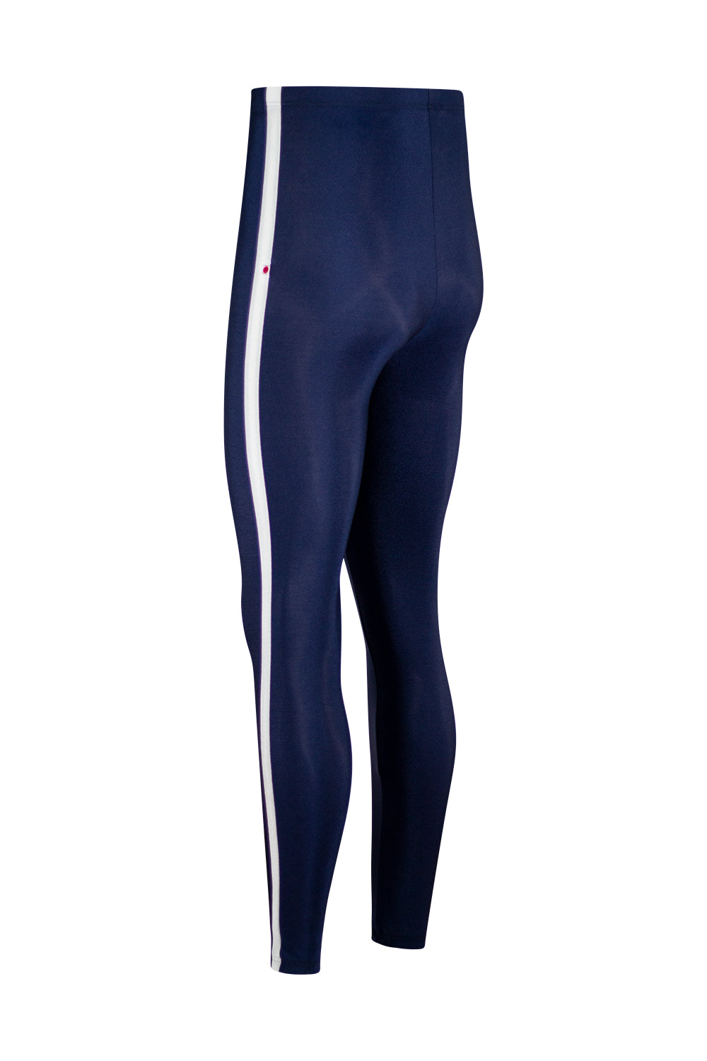 Cedric tights in N-Dark Blue body color with V-White side stripe and High-Waist 
