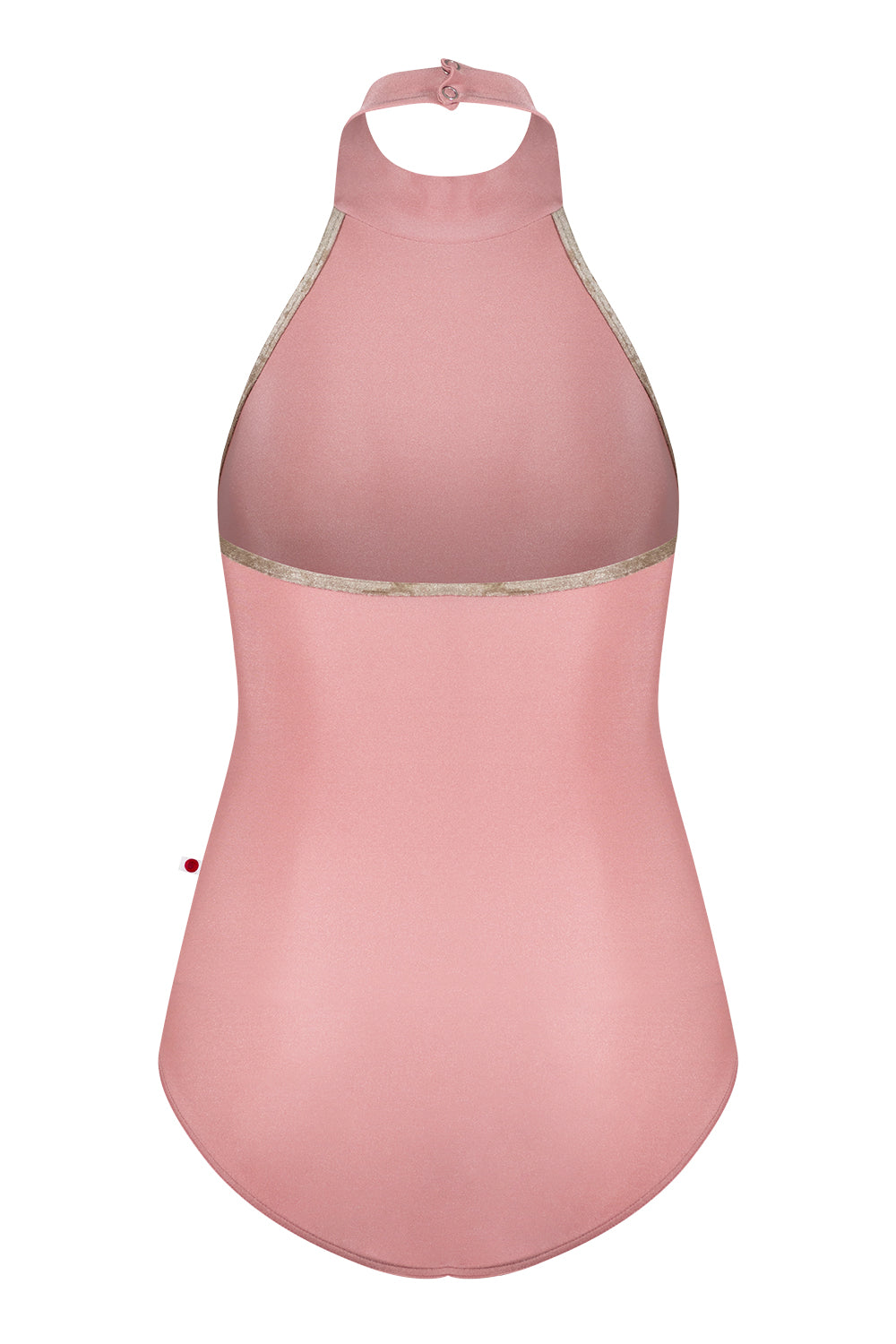 Sarah leotard in N-Antique Rose body color with CV-Toffee trim color
