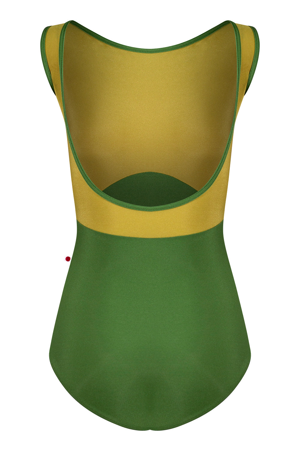 Sofiane Duo leotard in N-Lucky body color with N-Cricket top color and N-Lucky trim color