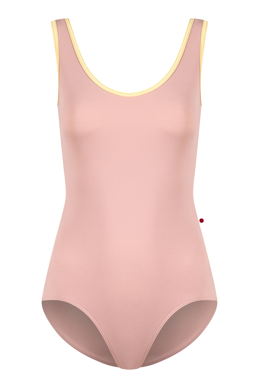 Veronique leotard in T-Petal body color with T-Vanilla trim color