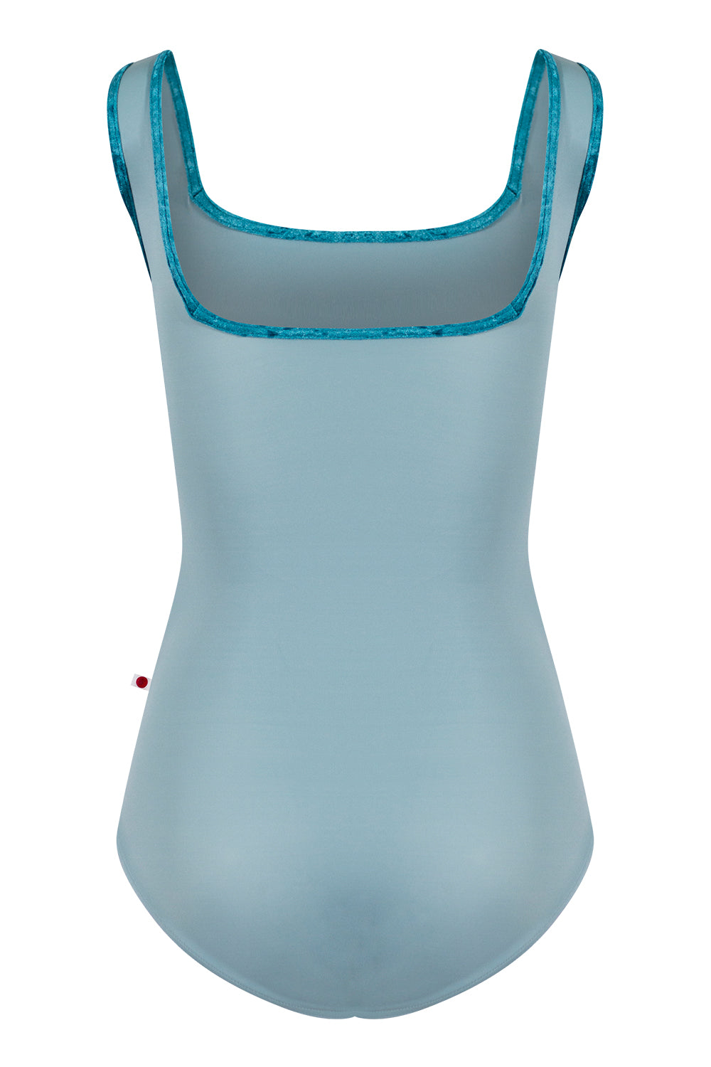 Marieke leotard in T-Fog body color with CV-Juniper trim color