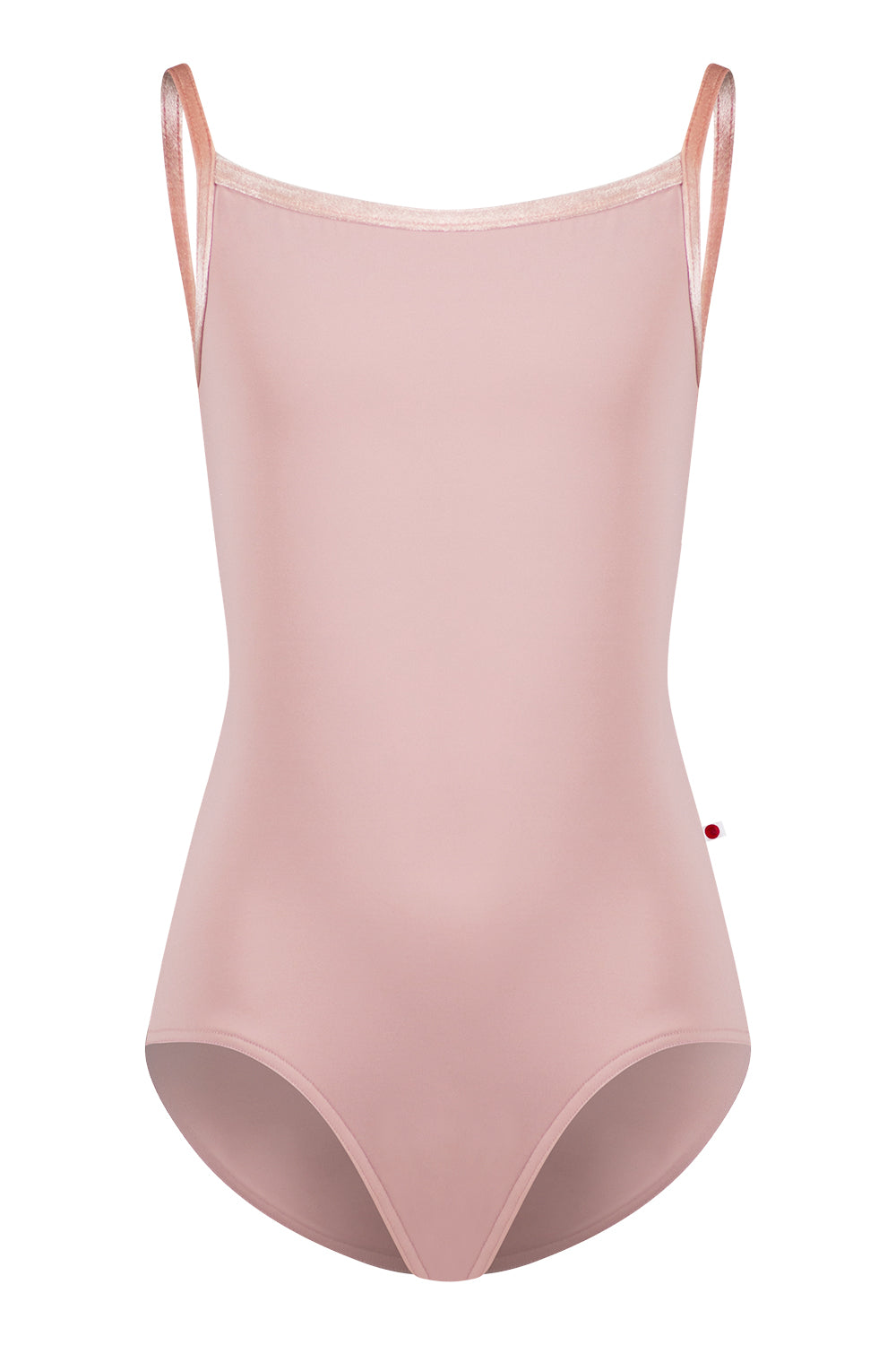 Kids Daniela leotard in T-Petal body color with V-Blush trim color