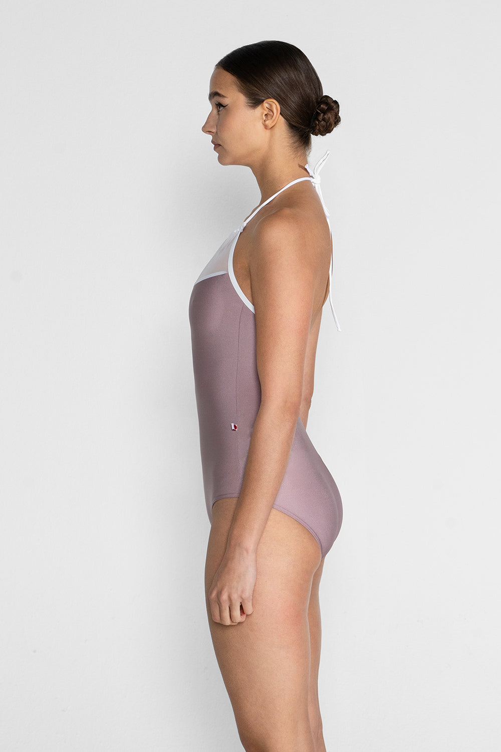 Monique leotard in N-Magic body color with Mesh White top color and T-White trim color