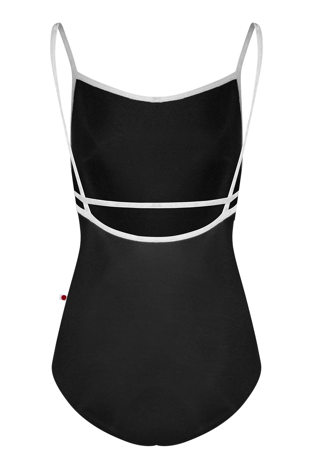 Heather leotard in N-Black body color with CV-Silver trim color
