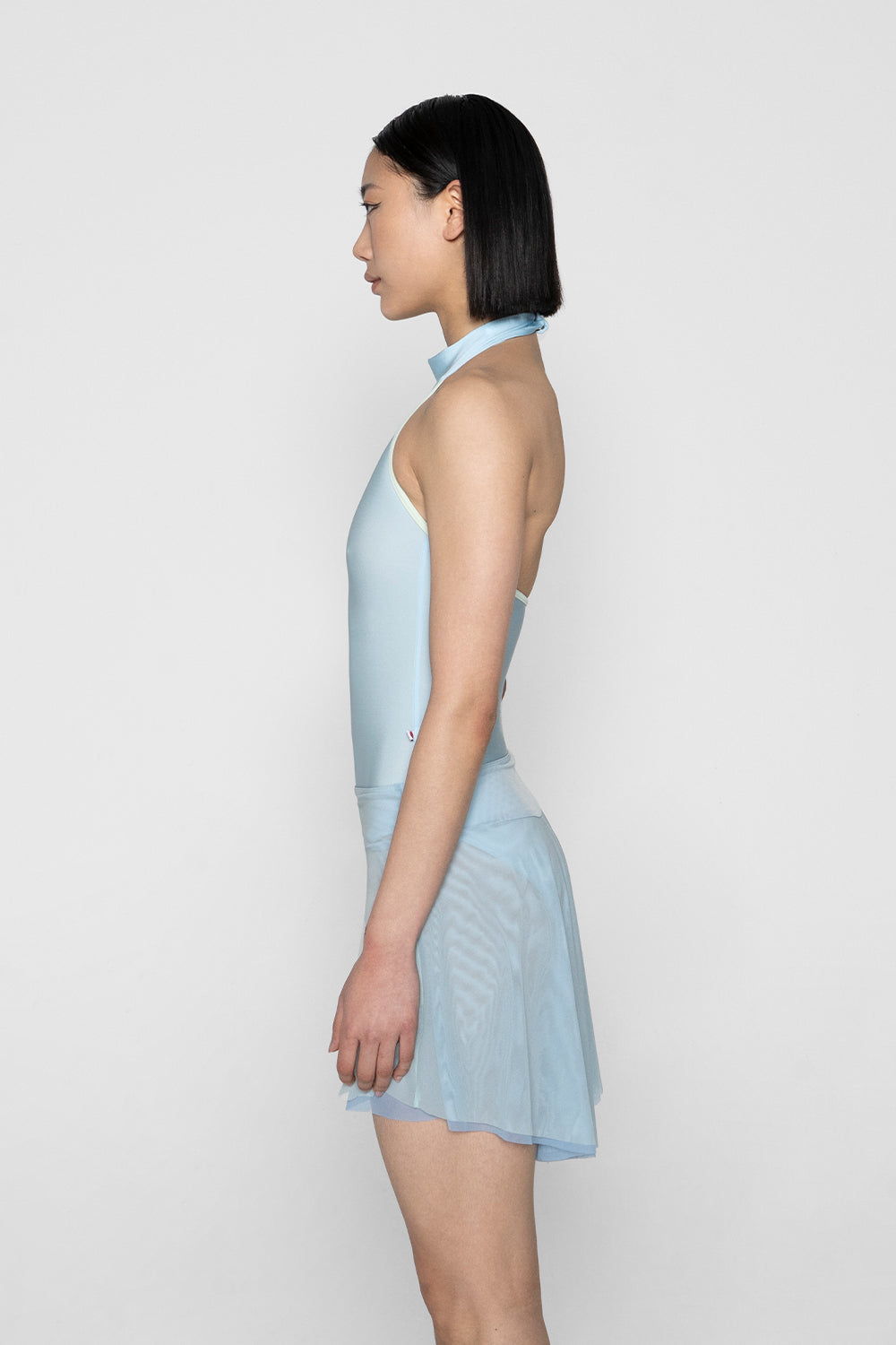 Isabelle Short Double Mesh in Mesh Glacier bottom layer and Mesh Whisper bottom layer