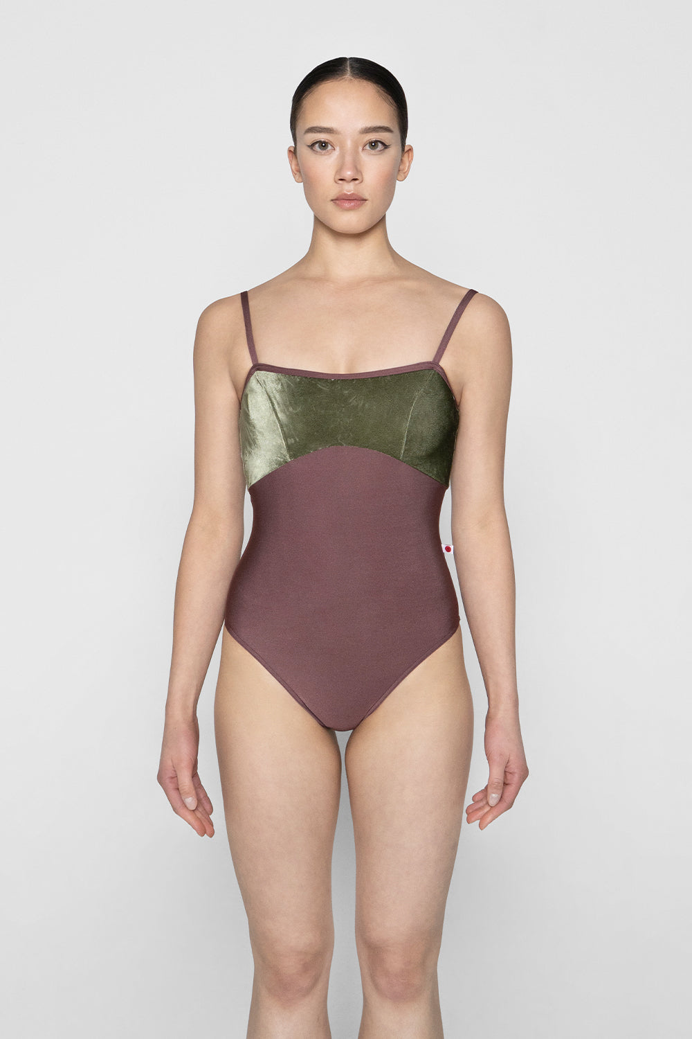 Denise leotard in N-Phoenix body & trim color with V-Safari top color
