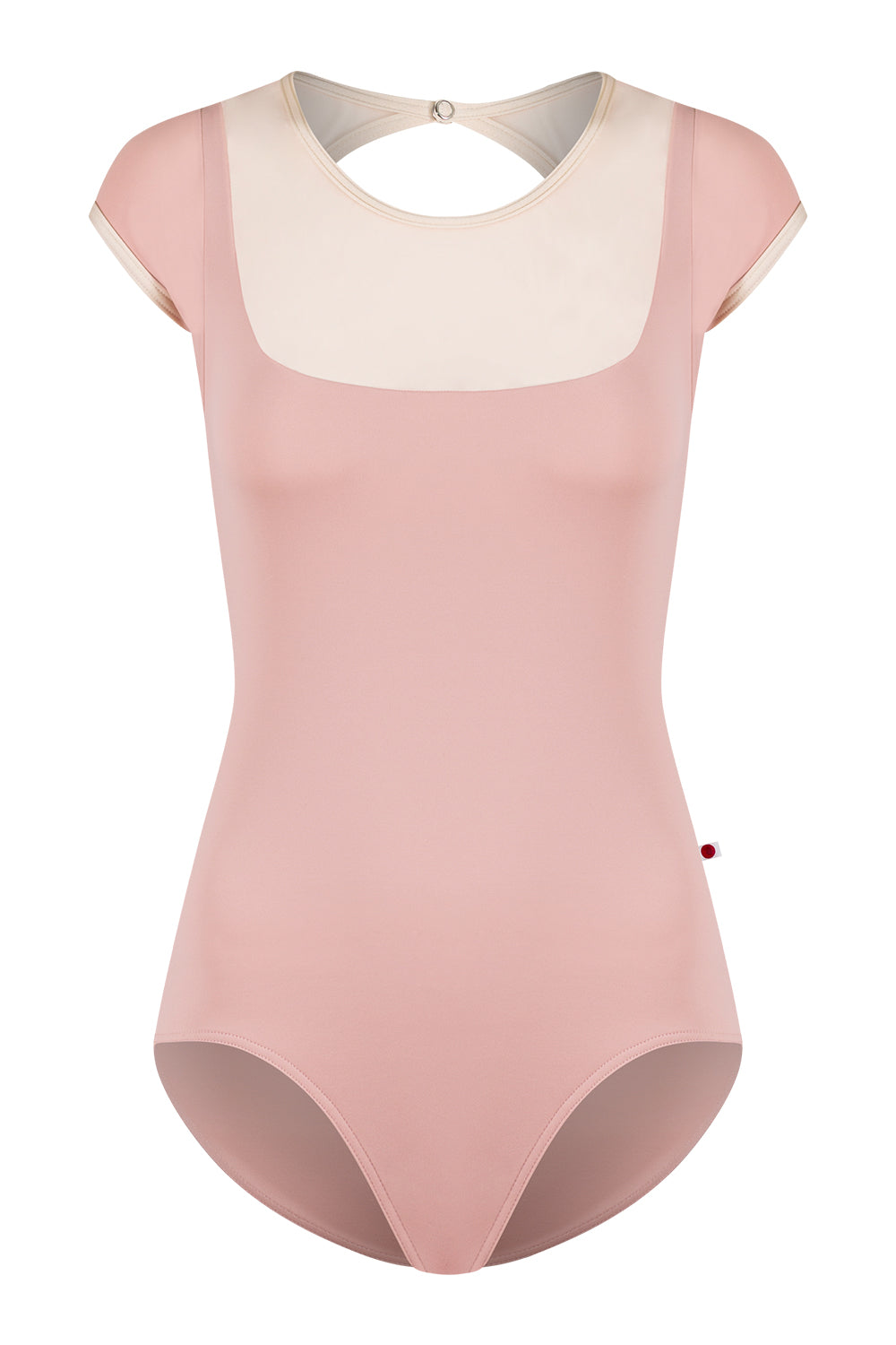 Cynthia Leotard in T-Petal body color with Mesh Blush top color and N-Pearl trim color