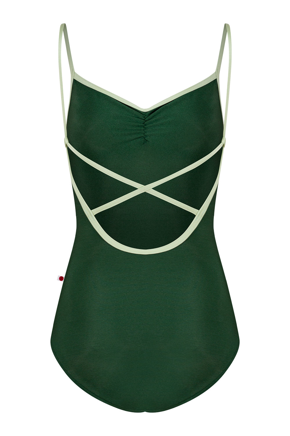 Daniela pinch leotard in N-Huntress body color with N-Ginko trim color
