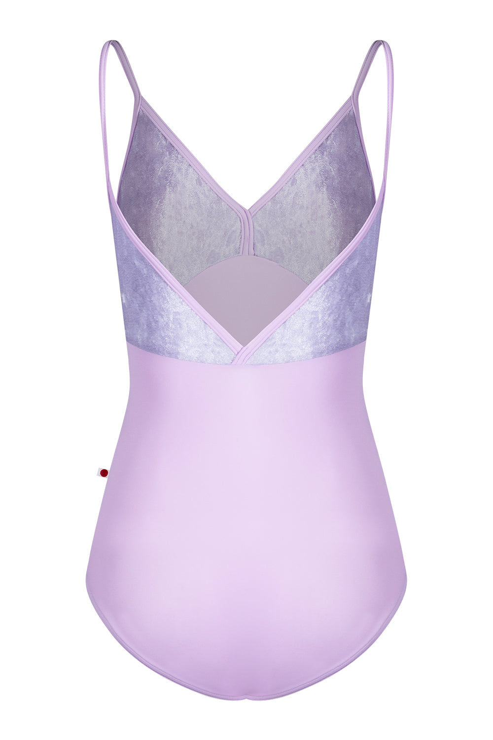 Daria leotard in T-Ribbon body & trim color with CV-Angelic top color