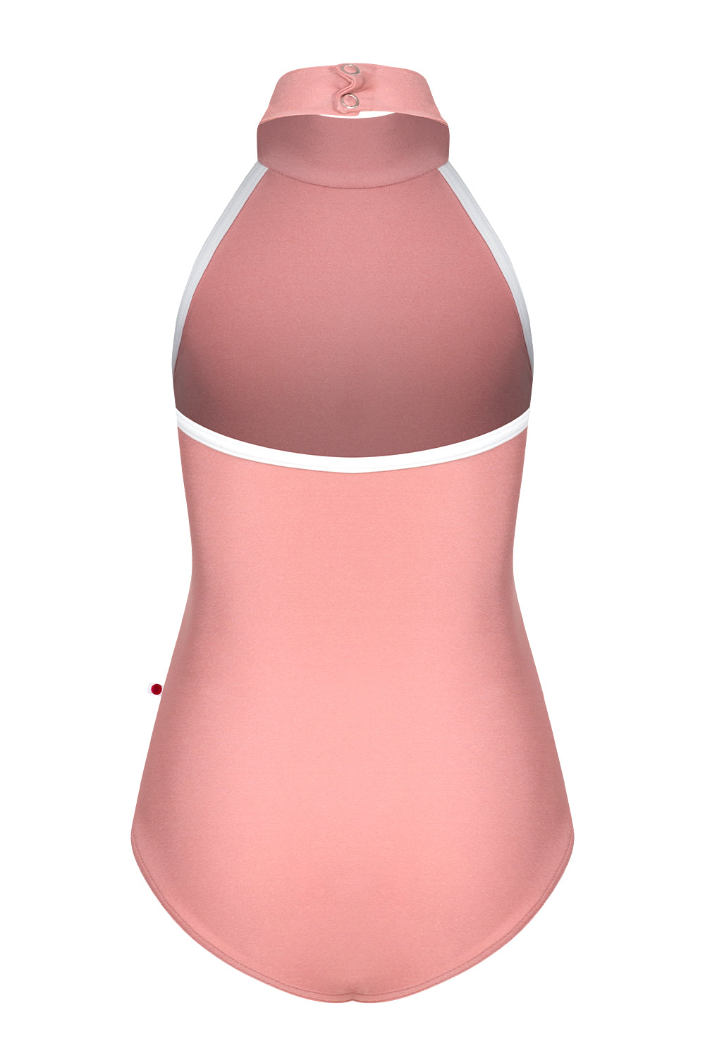 Kids Sarah leotard in N-Antique Rose body color with T-White trim color