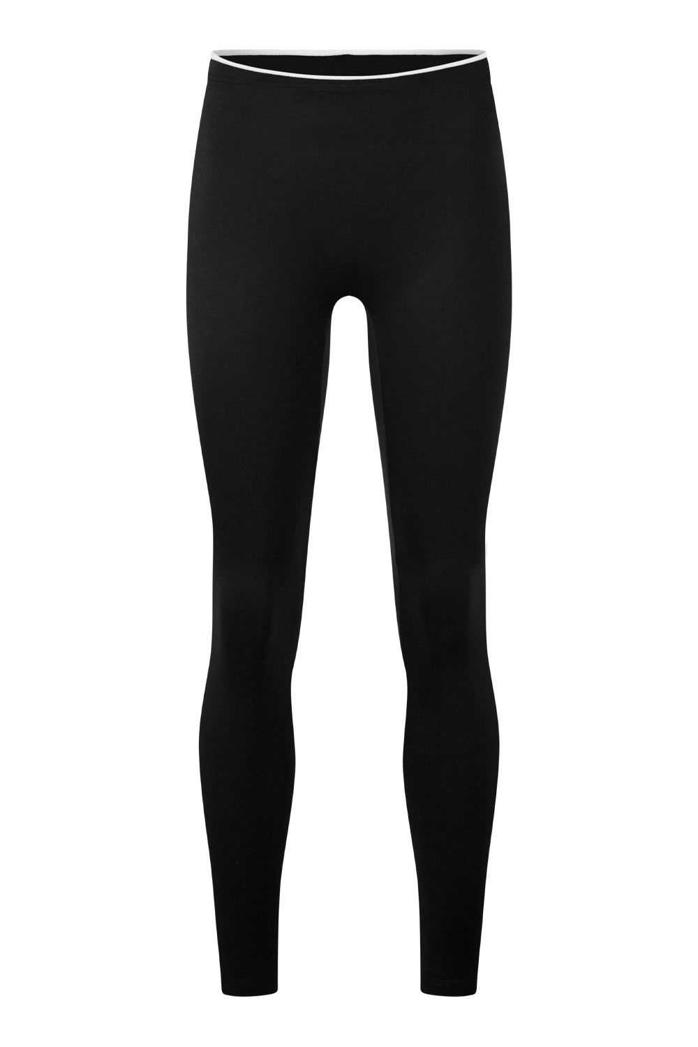 Lisa leggings in M-Black main color with T-White trim color