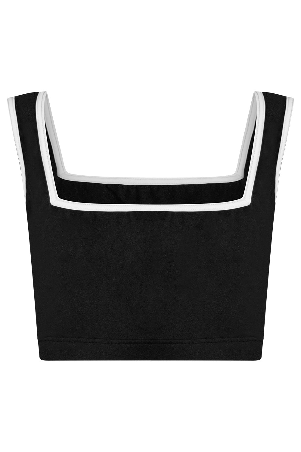 Marieke Bra Top in M-Black main color with T-White trim color