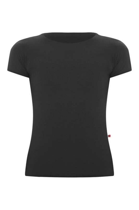 Amazing short sleeved top in A-Black