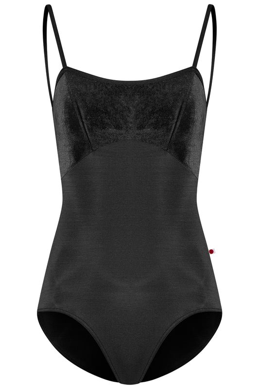 Denise leotard in N-Black body color with V-Black top color and N-Black trim color