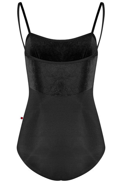 Denise leotard in N-Black body color with V-Black top color and N-Black trim color