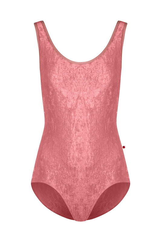 Kids Anna leotard in CV-Romance color with N-antique Rose trim color