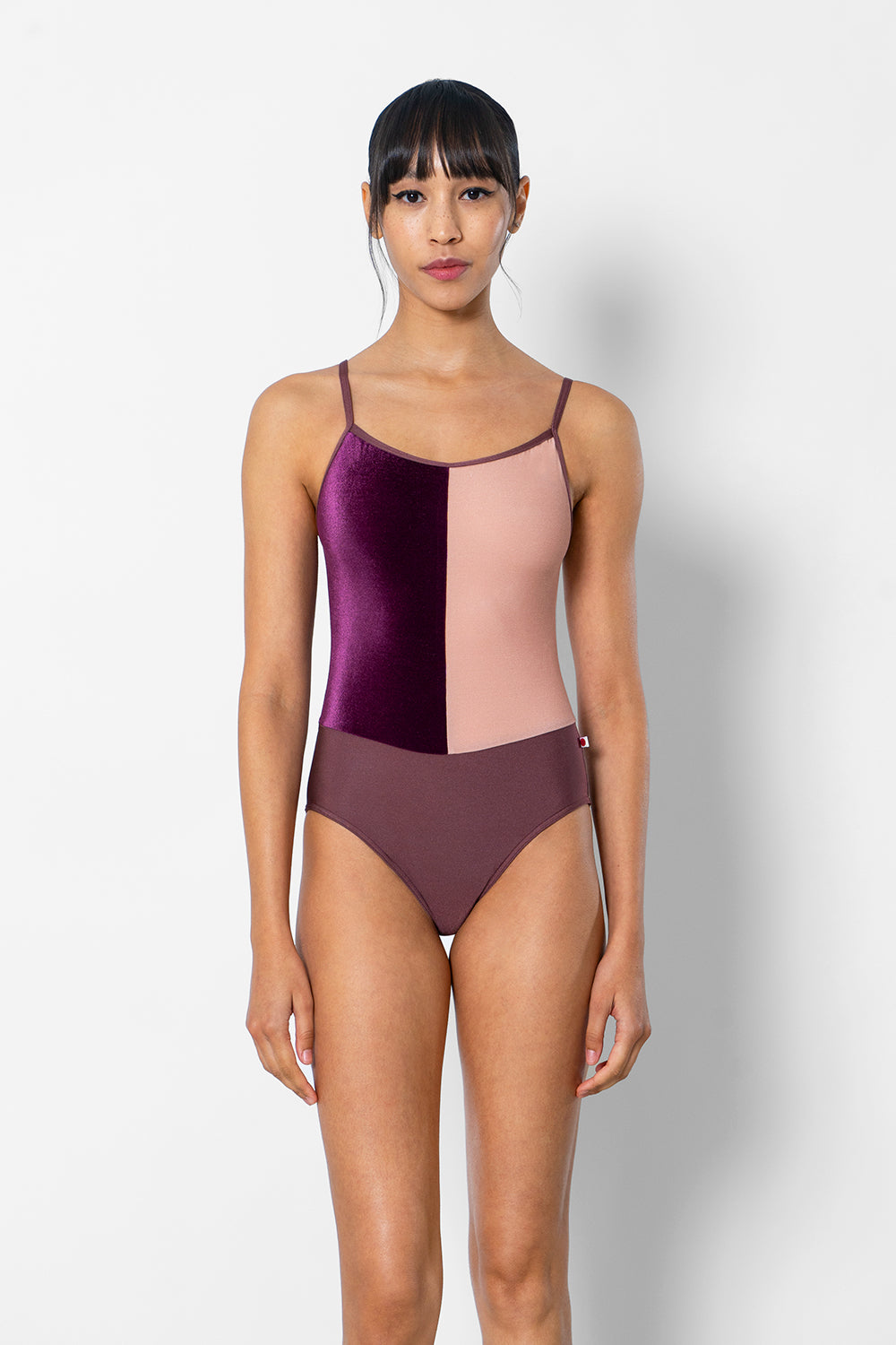 Kayoko leotard in N-Phoenix body color and V-Roxy & V-Blush top color
