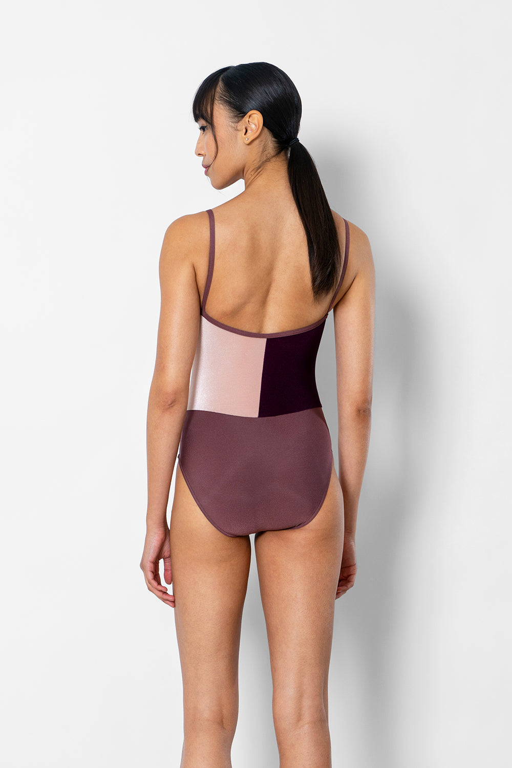 Kayoko leotard in N-Phoenix body color and V-Roxy & V-Blush top color