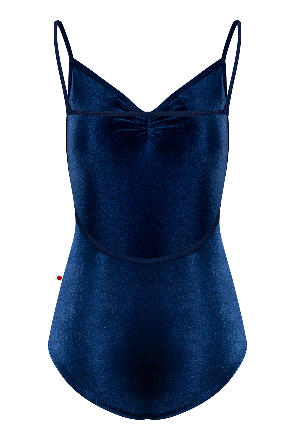 Tamara leotard in V-Pisces body color with T-Cosmo trim color and pinched front