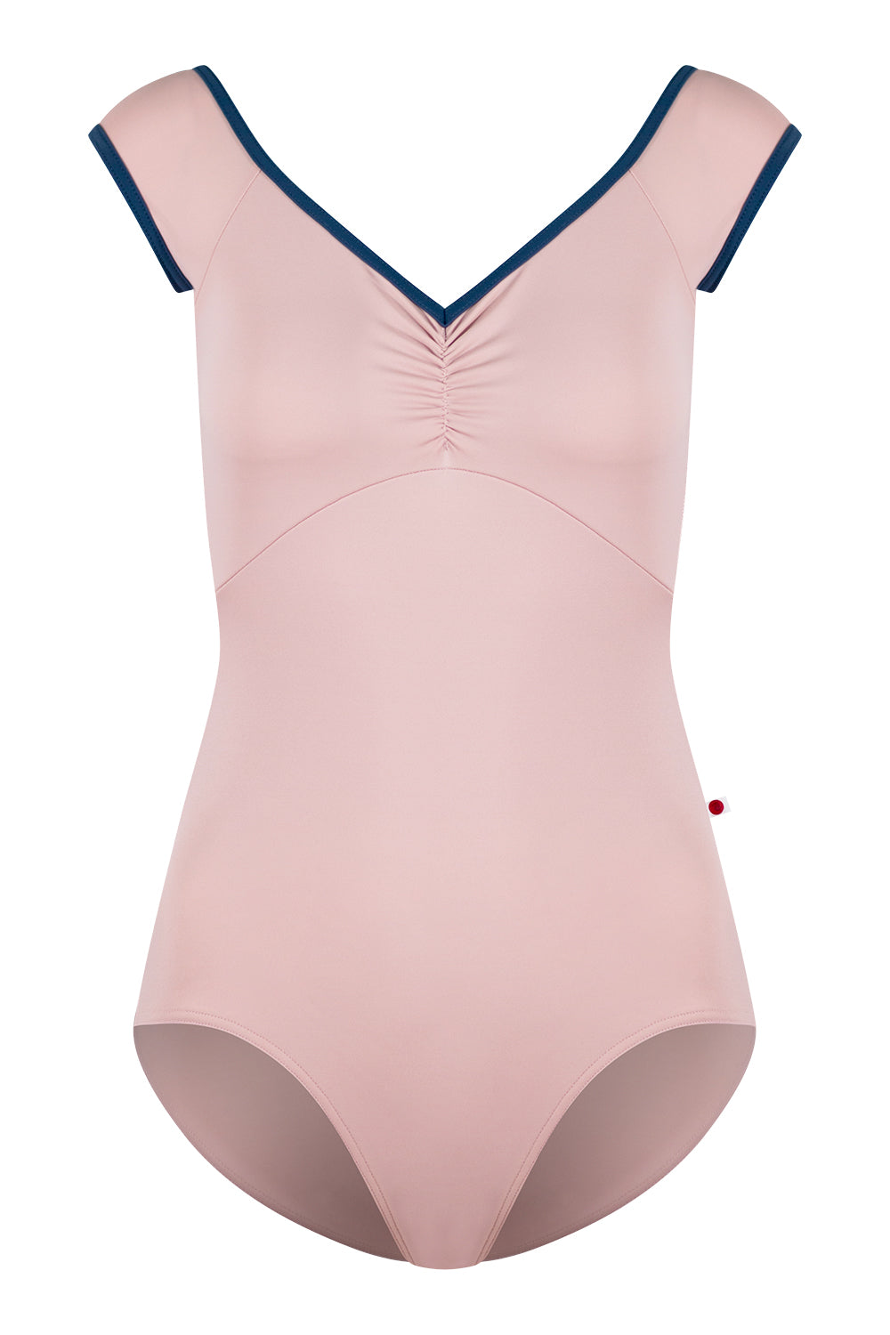 Elli leotard in T-Petal body and top color with T-Storm trim color