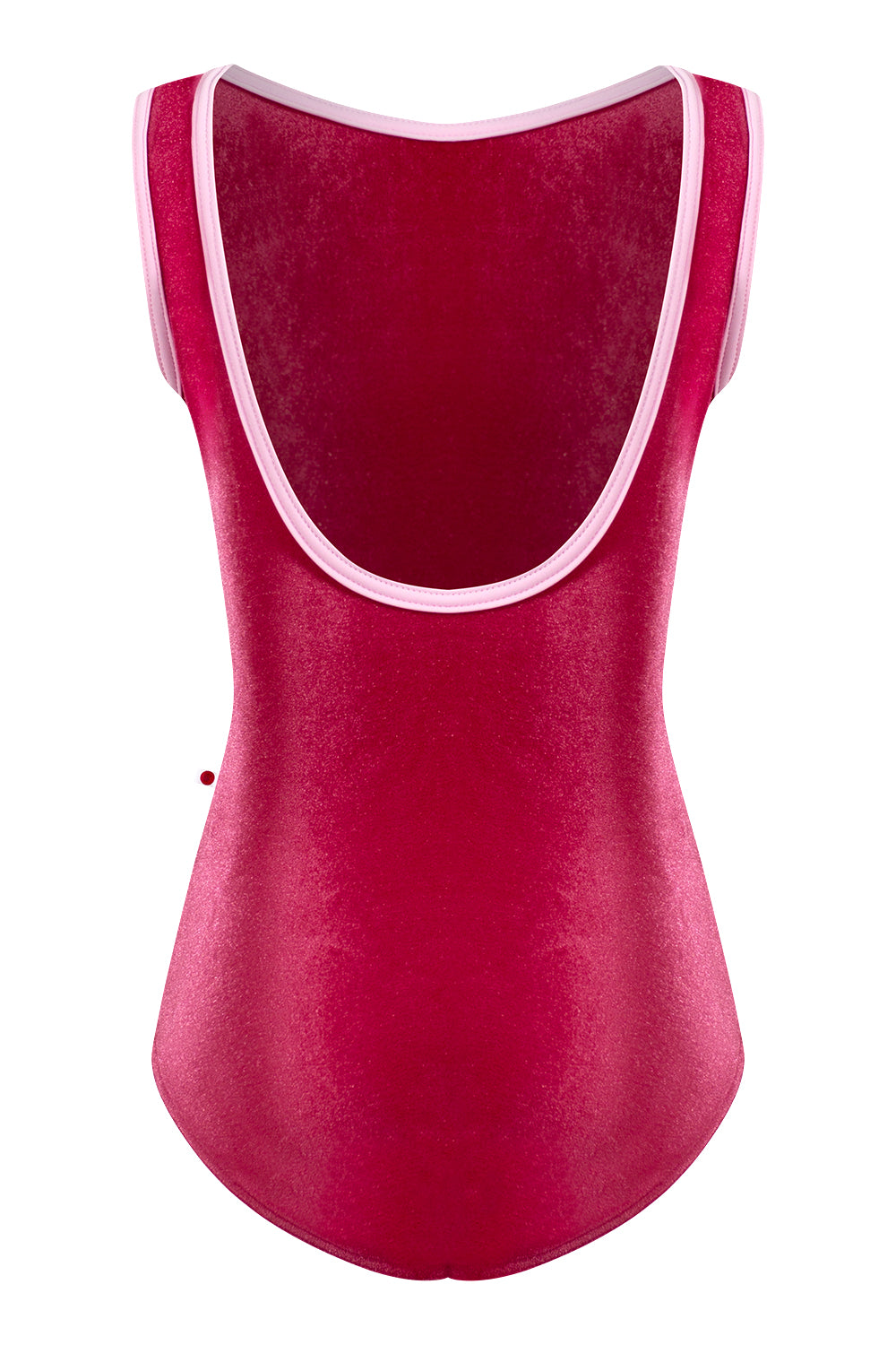 Kids Sofiane leotard in V-Peony body color with T-Rose trim color