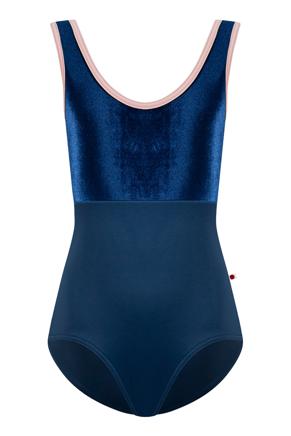 Kids Anna Duo leotard in T-Storm body color with V-Pisces top color and T-Petal trim color