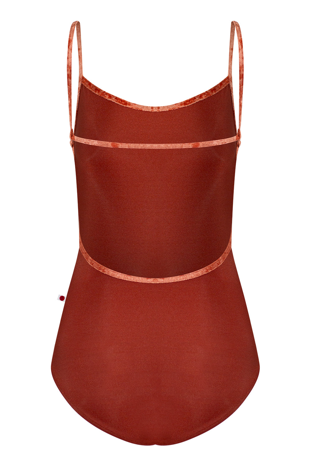 Tamara leotard in N-Bronze body color with CV-Amaretto trim color