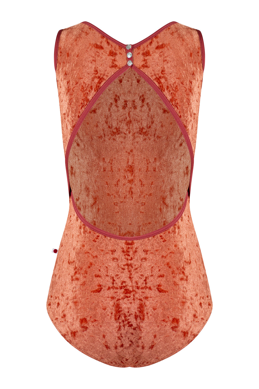 Larissa leotard in CV-Amaretto body color with N-Fox trim color