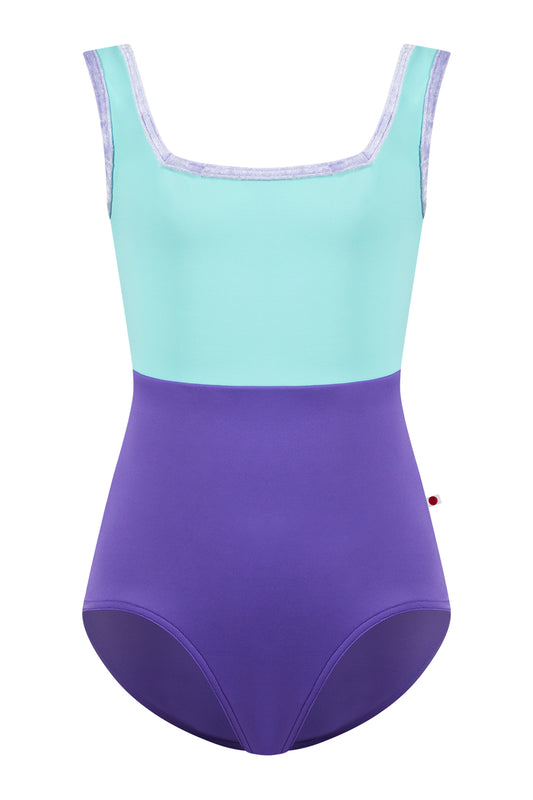 Kids Marieke leotard in T-Myth body color with T-Frozen top color and CV-Angelic trim color