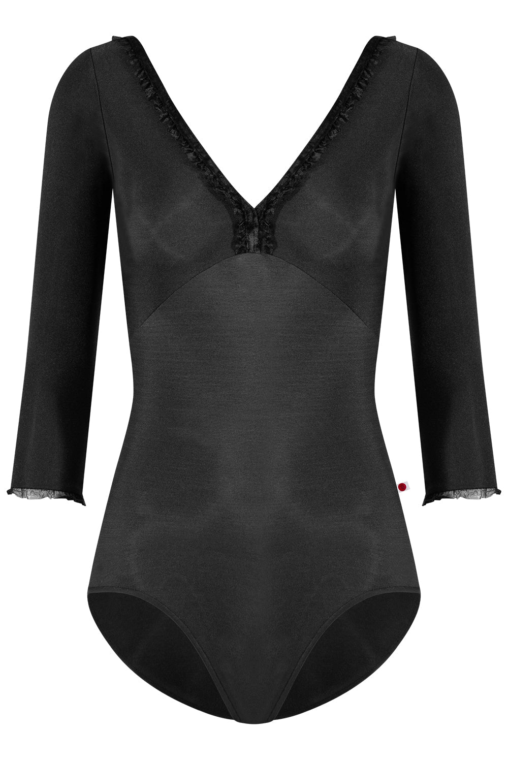 Ruffle-Alicia Nylon/3Q-Sleeves – Yumiko