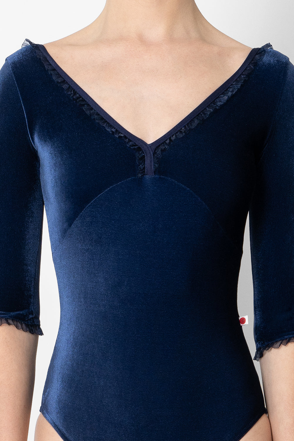 Ruffle-Alicia Velvet/Half-Sleeves – Yumiko