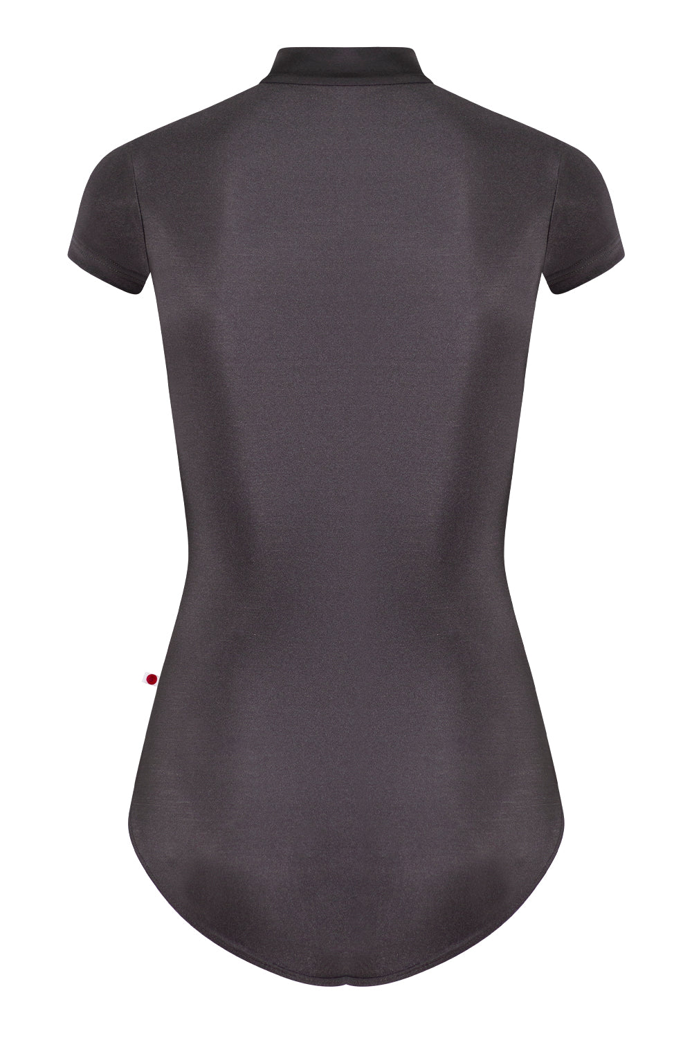 Jessica leotard in N-Shadow body color with N-Black zipper and short sleeves