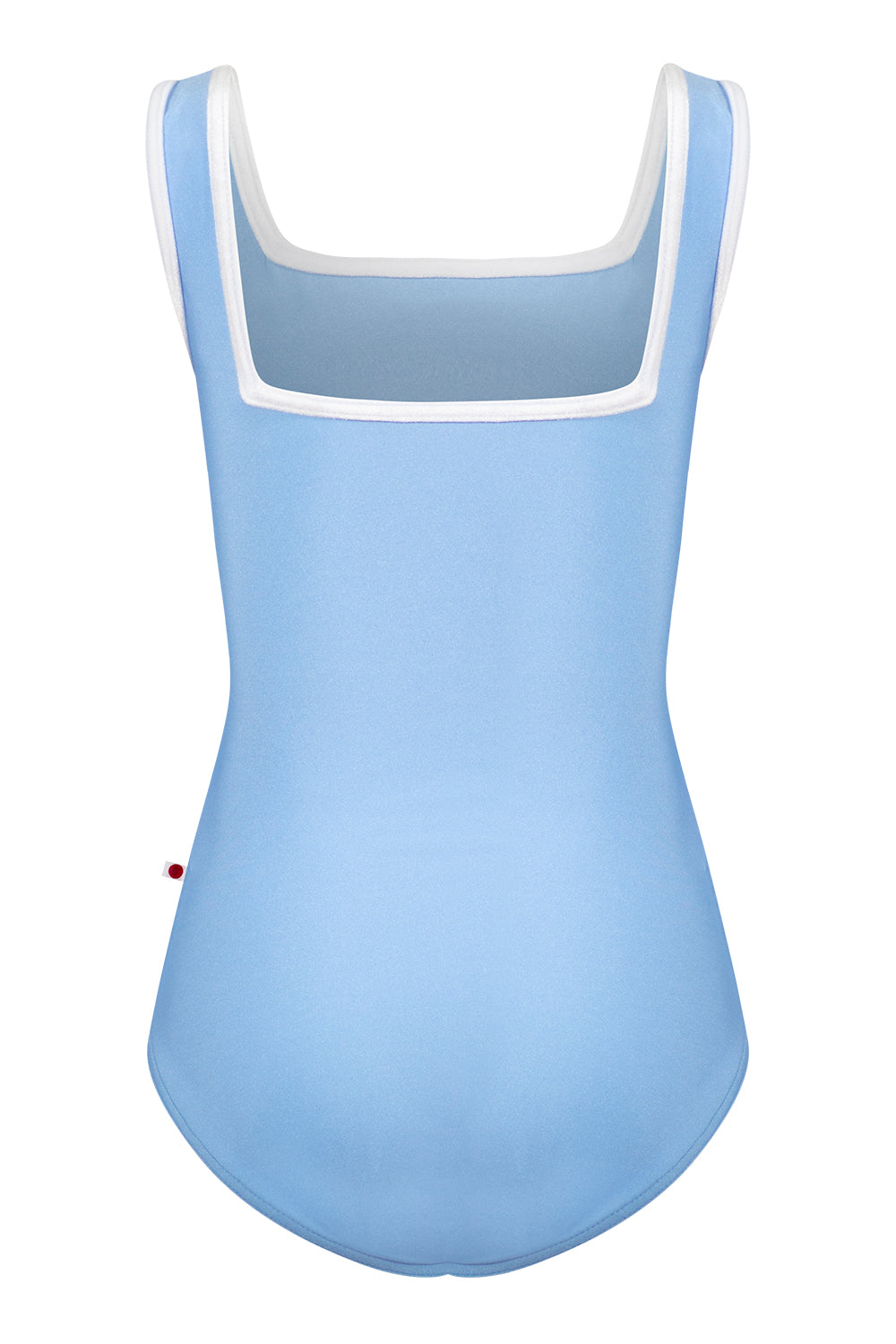 Kids Marieke leotard in N-Moontide body color with V-White trim color
