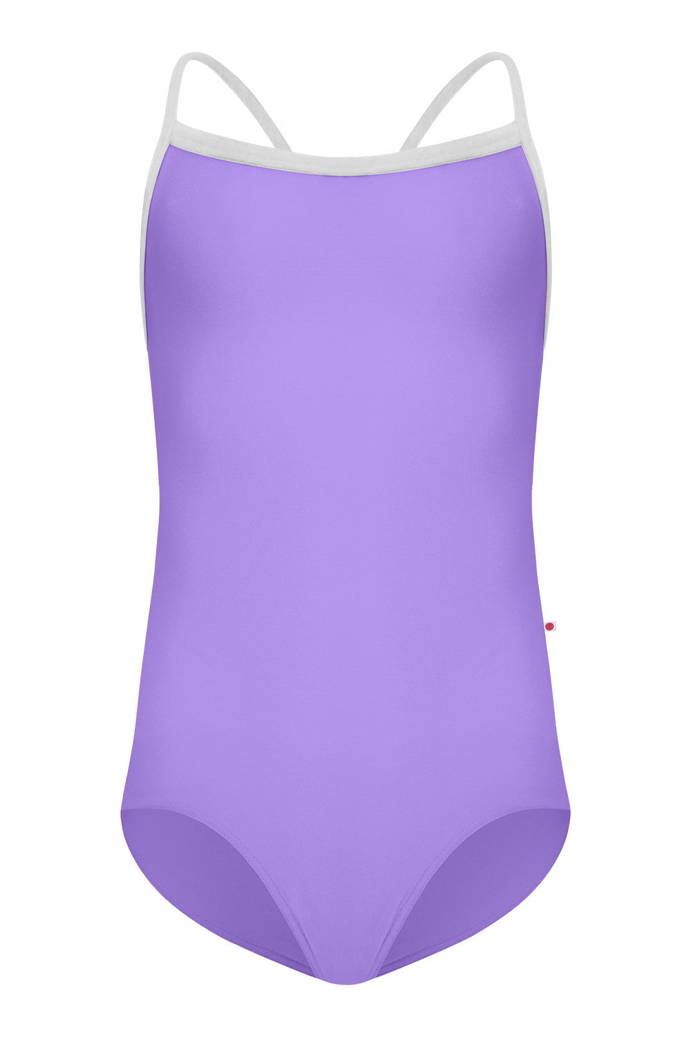 Kids Lilia leotard in T-Iris body color CV-Silver trim color