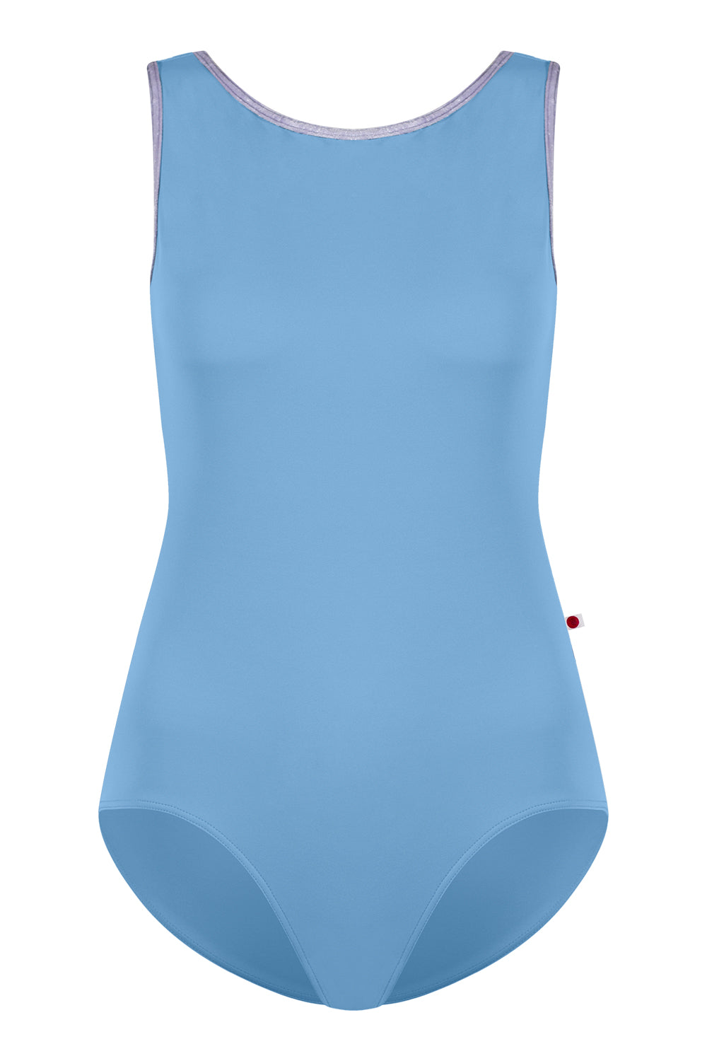 Kids Sofiane leotard in T-Bluebell body color with CV-Angelic trim color