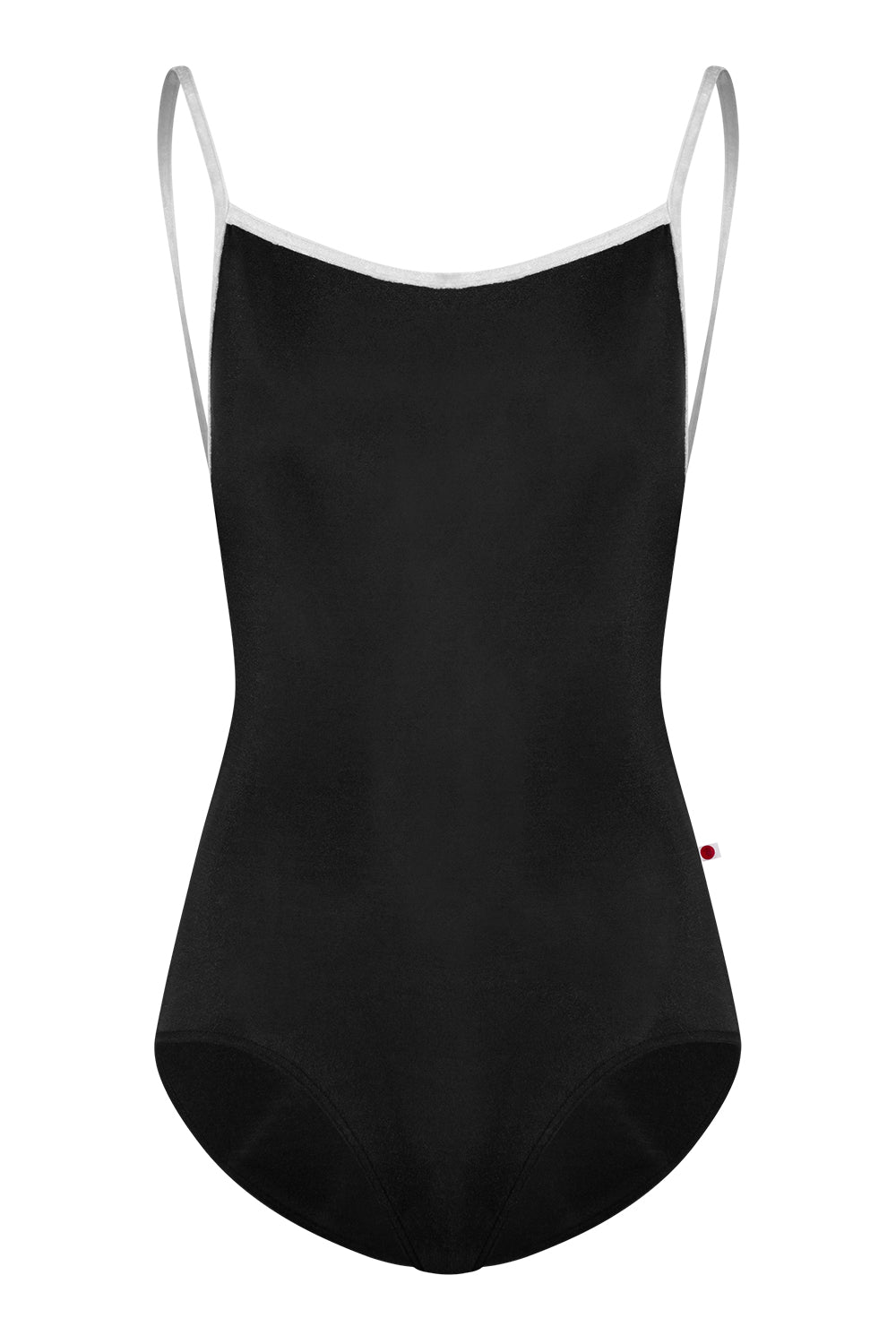 Heather leotard in N-Black body color with CV-Silver trim color