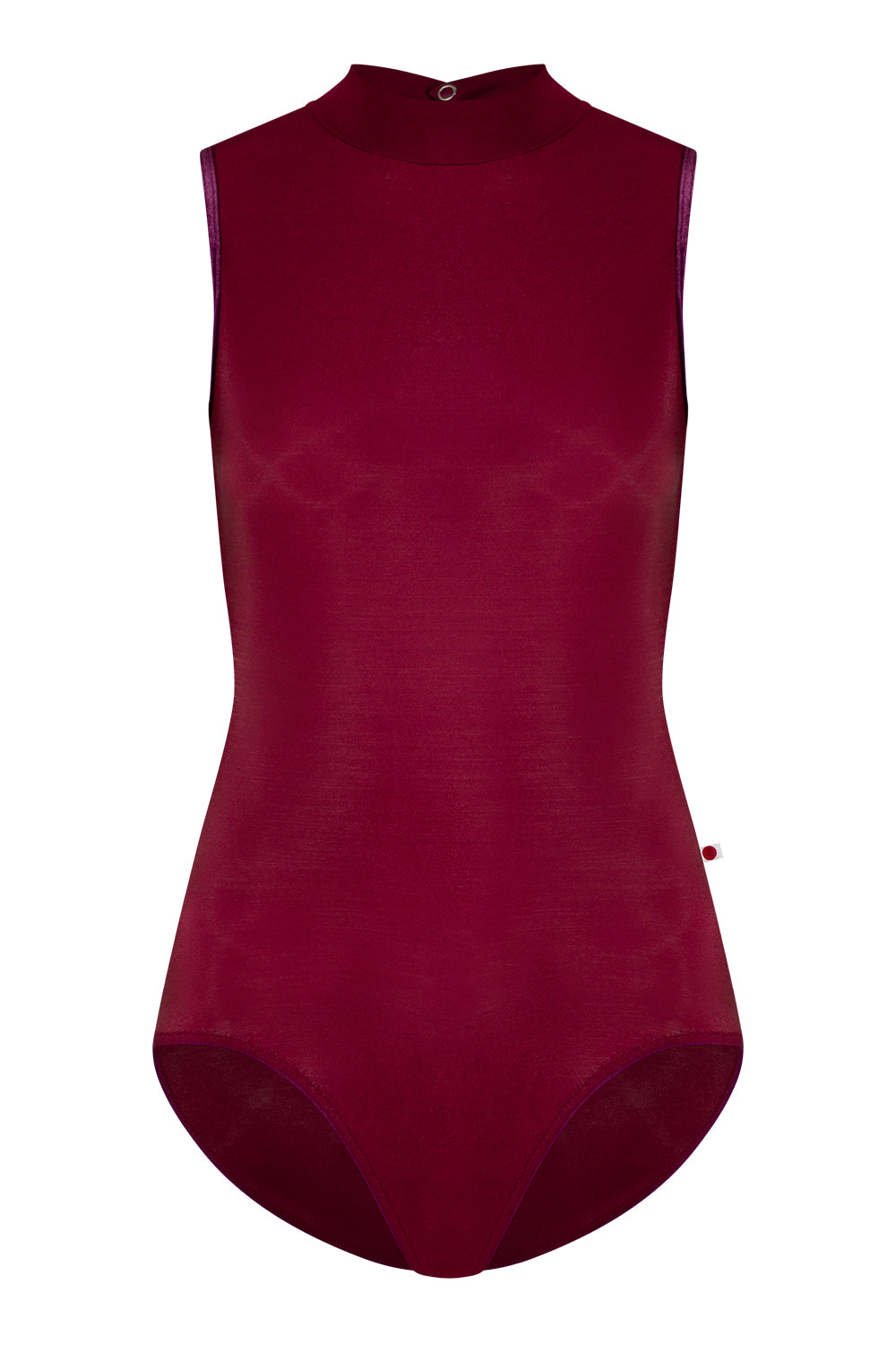Natasha leotard in N-Burgundy body color with V-Roxy trim color
