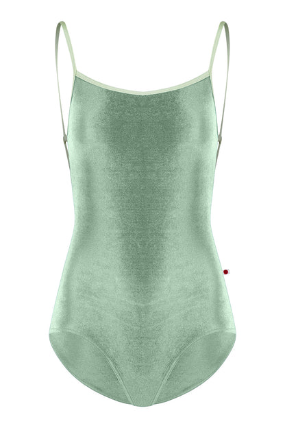 Daniela leotard in V-Meadow body color with N-Ginko trim color