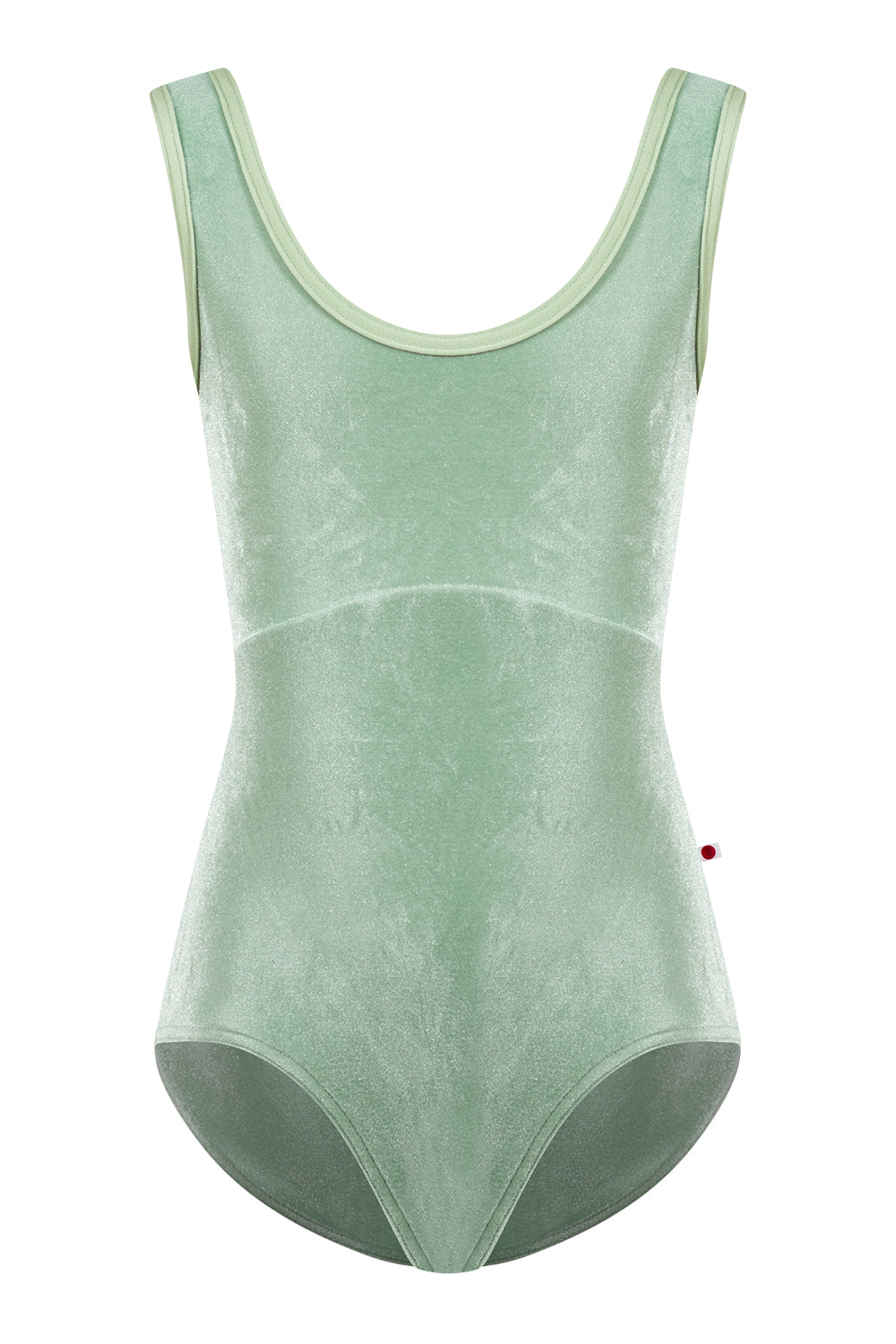 Kids Anna Duo leotard in V-Meadow body & top color with N-Ginko trim color