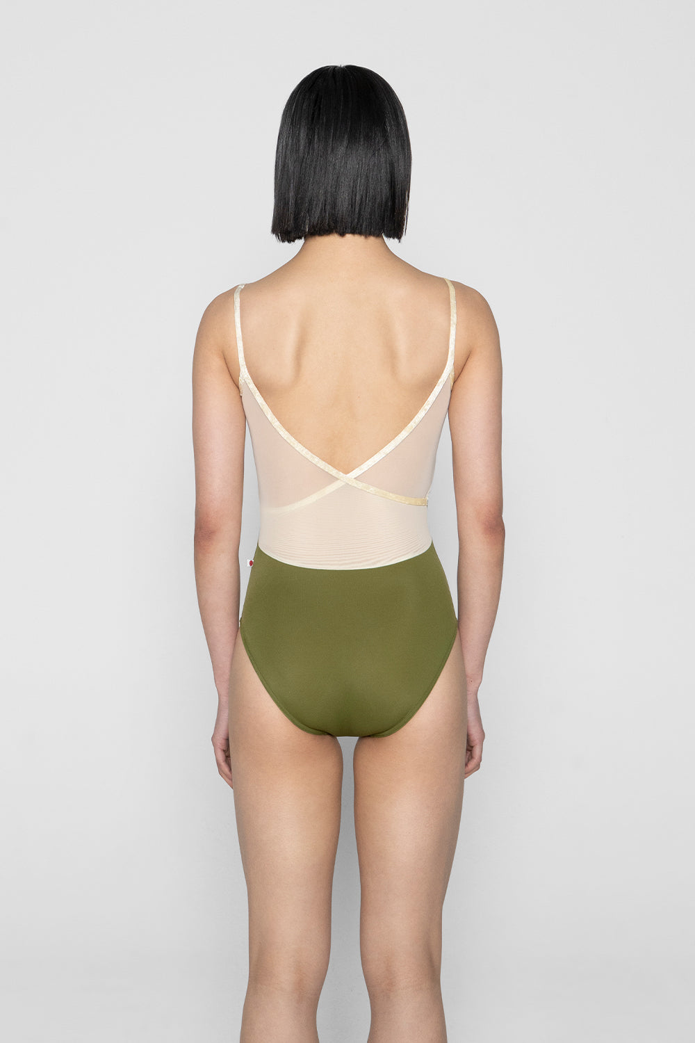 Fiona leotard in T-Eden body color with Mesh Vanilla top color and CV-Vanilla trim color
