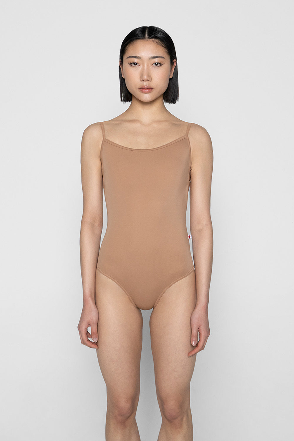 Tamara leotard in T-Sepia body & trim color