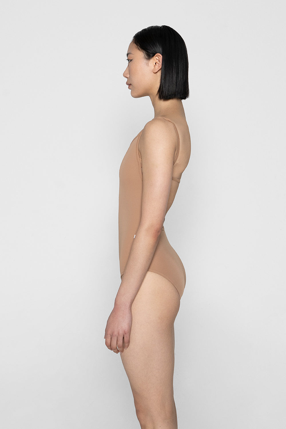 Tamara leotard in T-Sepia body & trim color