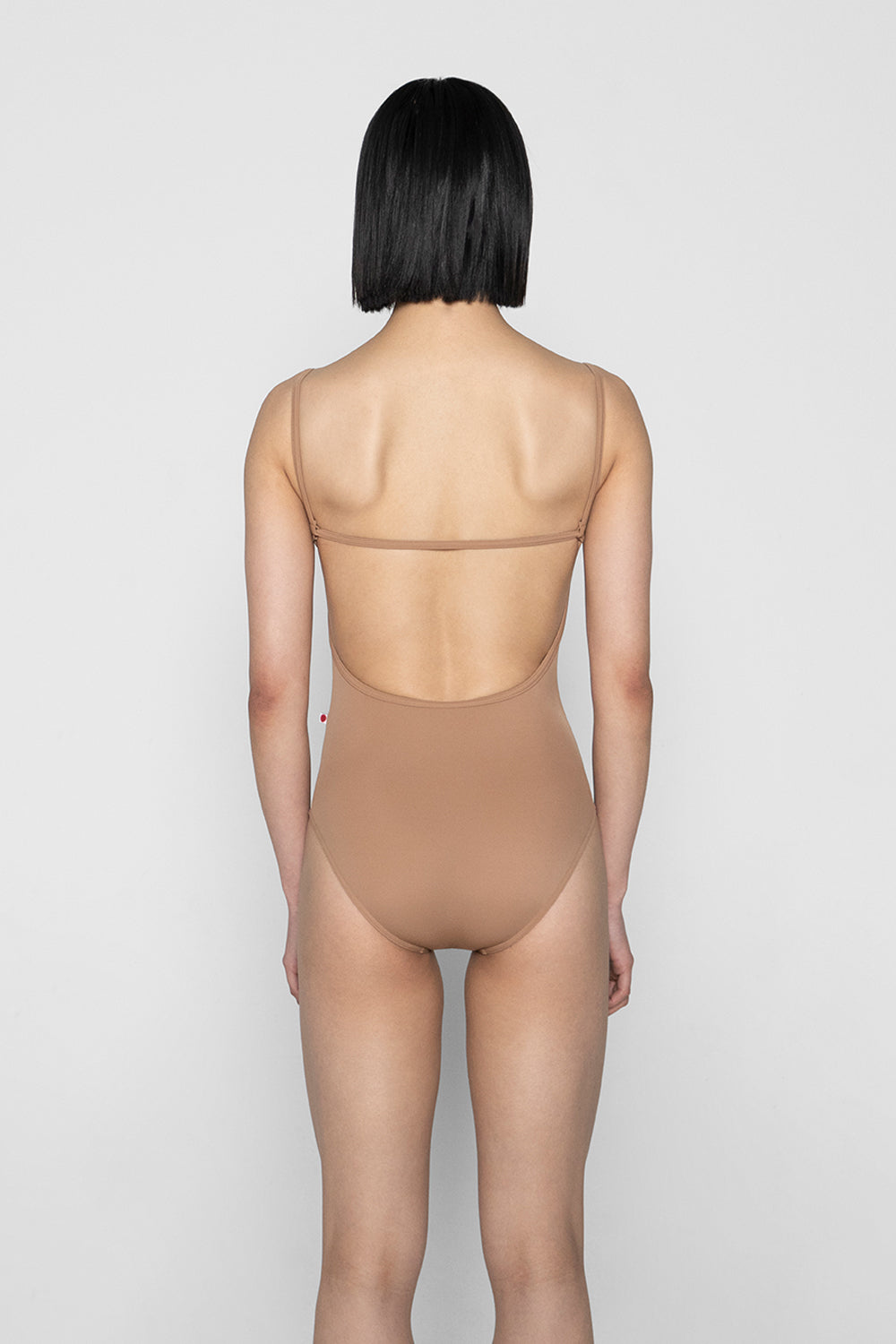 Tamara leotard in T-Sepia body & trim color