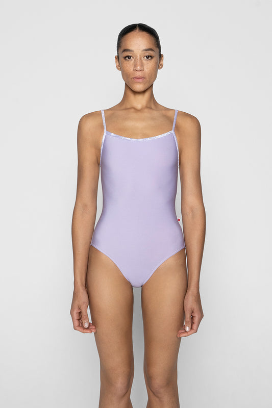 Marisa leotard in N-Poem body color with CV-Angelic trim color