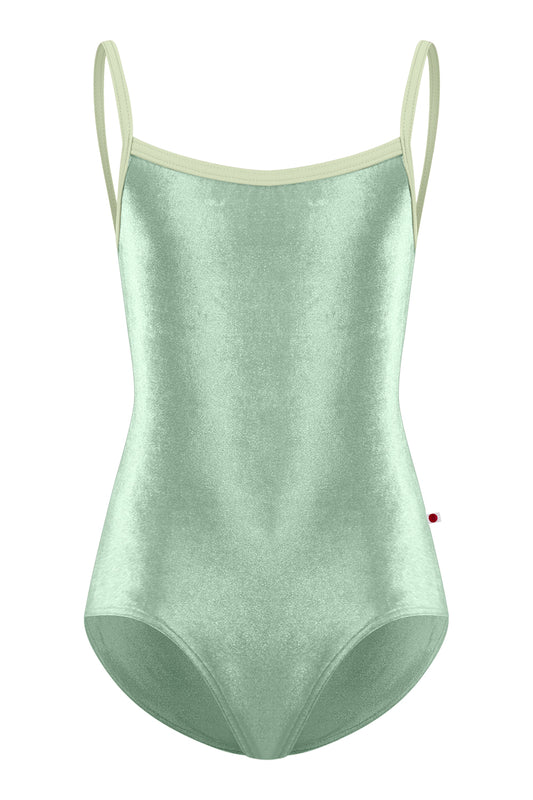 Kids Marisa leotard in V-Meadow body color with N-Ginko trim color