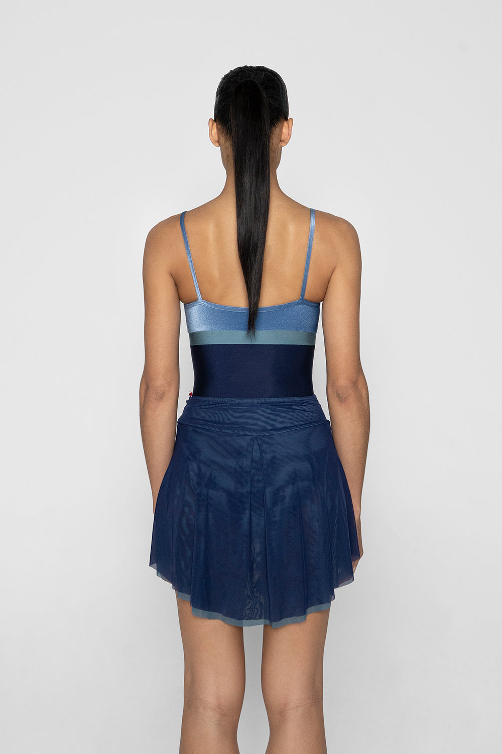 Isabelle Short Double Mesh in Mesh Lagoon bottom layer and Mesh Lagoon bottom layer
