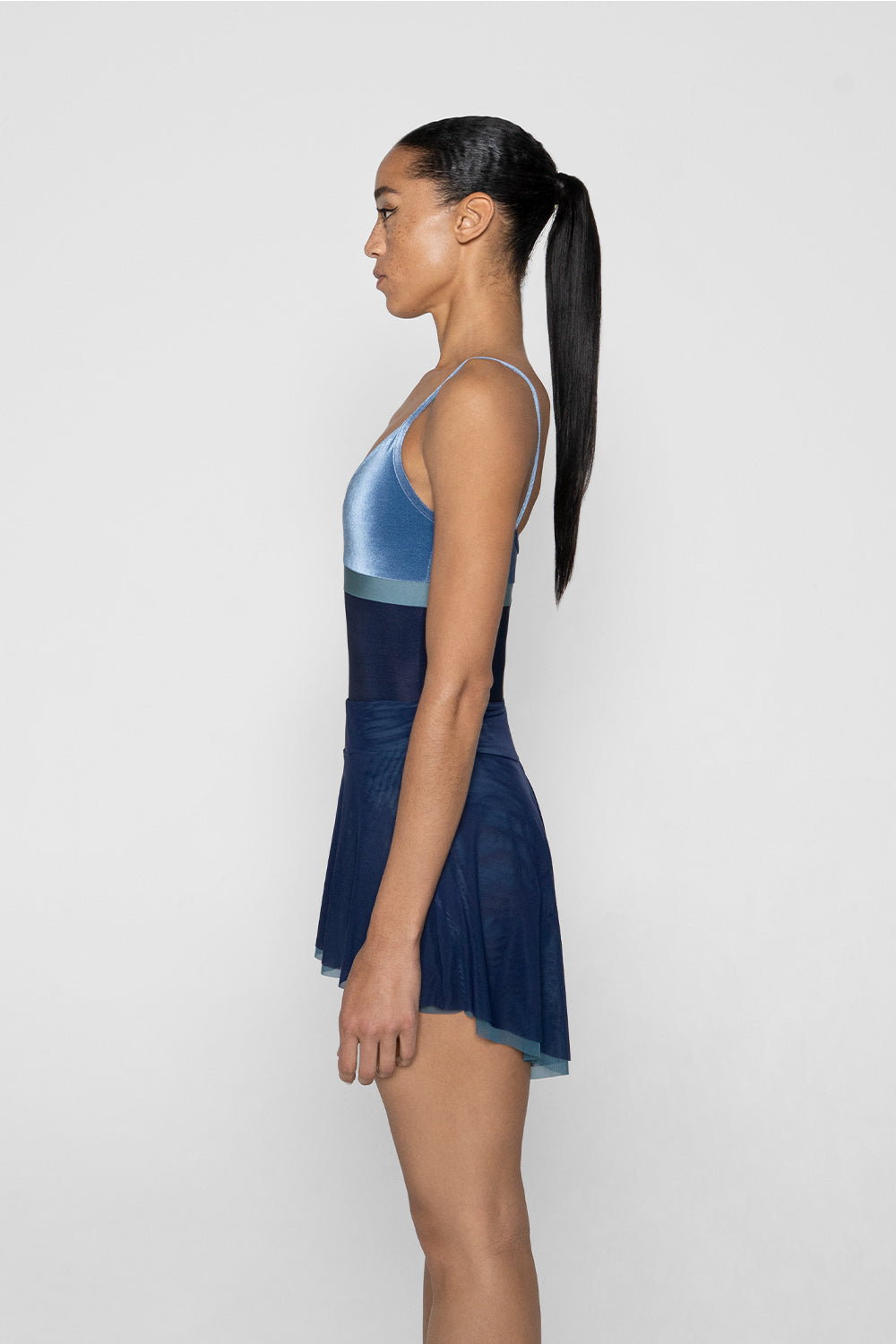 Isabelle Short Double Mesh in Mesh Lagoon bottom layer and Mesh Lagoon bottom layer